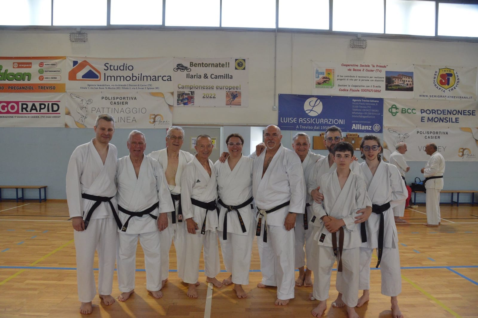 Karate per la Vita: lo Stage di Casier dedicato ai Maestri – foto 1
